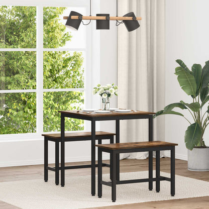 Dining Tables Engineered Wood Smoked Oak 70 cm 70 cm