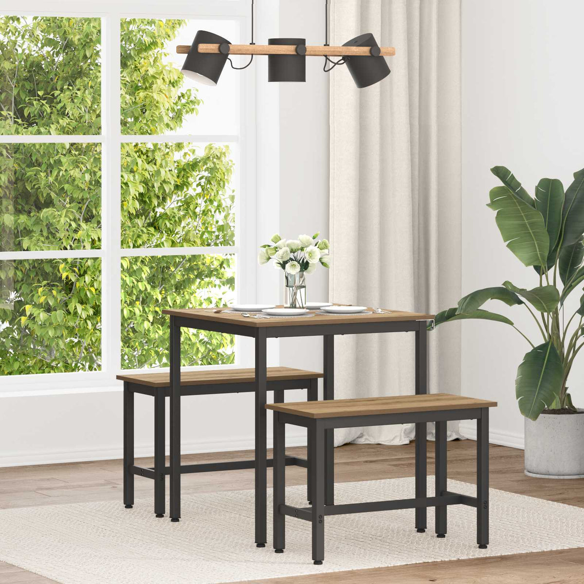 Dining Tables Engineered Wood Artisan Oak 70 cm 70 cm