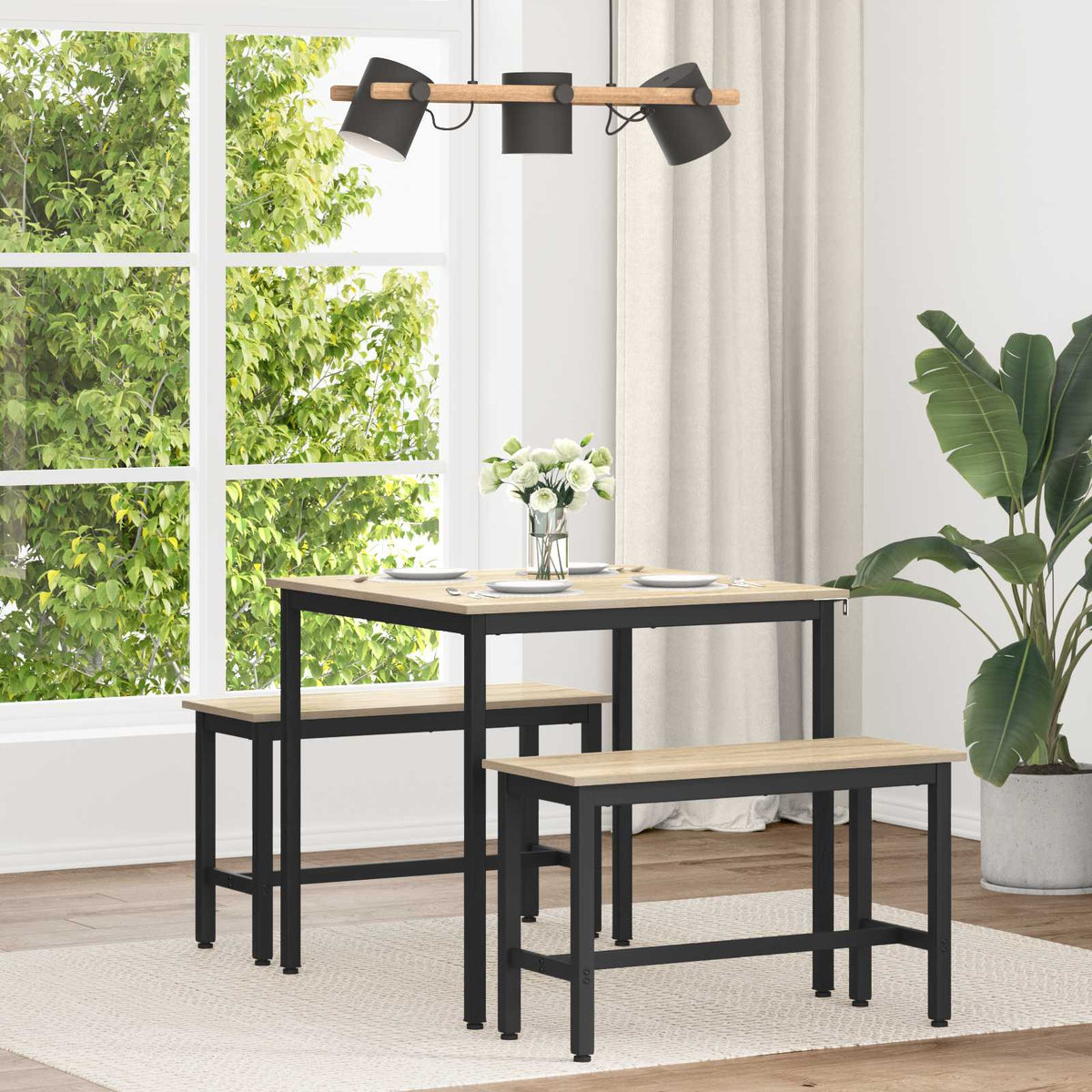 Dining Tables Engineered Wood Sonoma Oak 80 cm 80 cm
