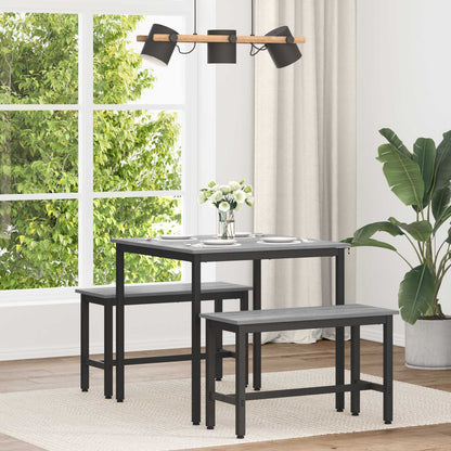 Dining Tables Engineered Wood Grey Sonoma 80 cm 80 cm