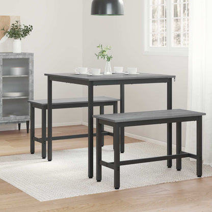 Dining Tables Engineered Wood Grey Sonoma 80 cm 80 cm