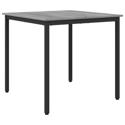Dining Tables Engineered Wood Grey Sonoma 80 cm 80 cm