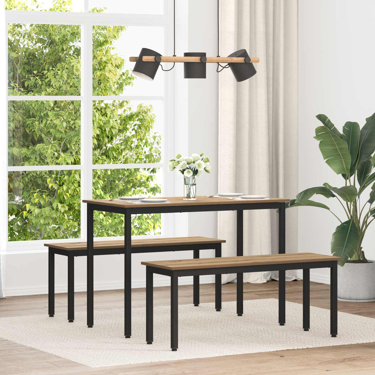 Dining Tables Engineered Wood Artisan Oak 110 cm 55 cm