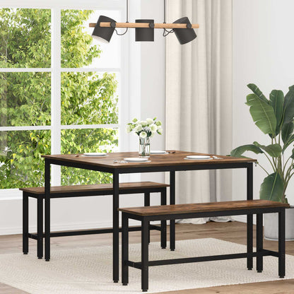 Dining Tables Engineered Wood Smoked Oak 110 cm 110 cm