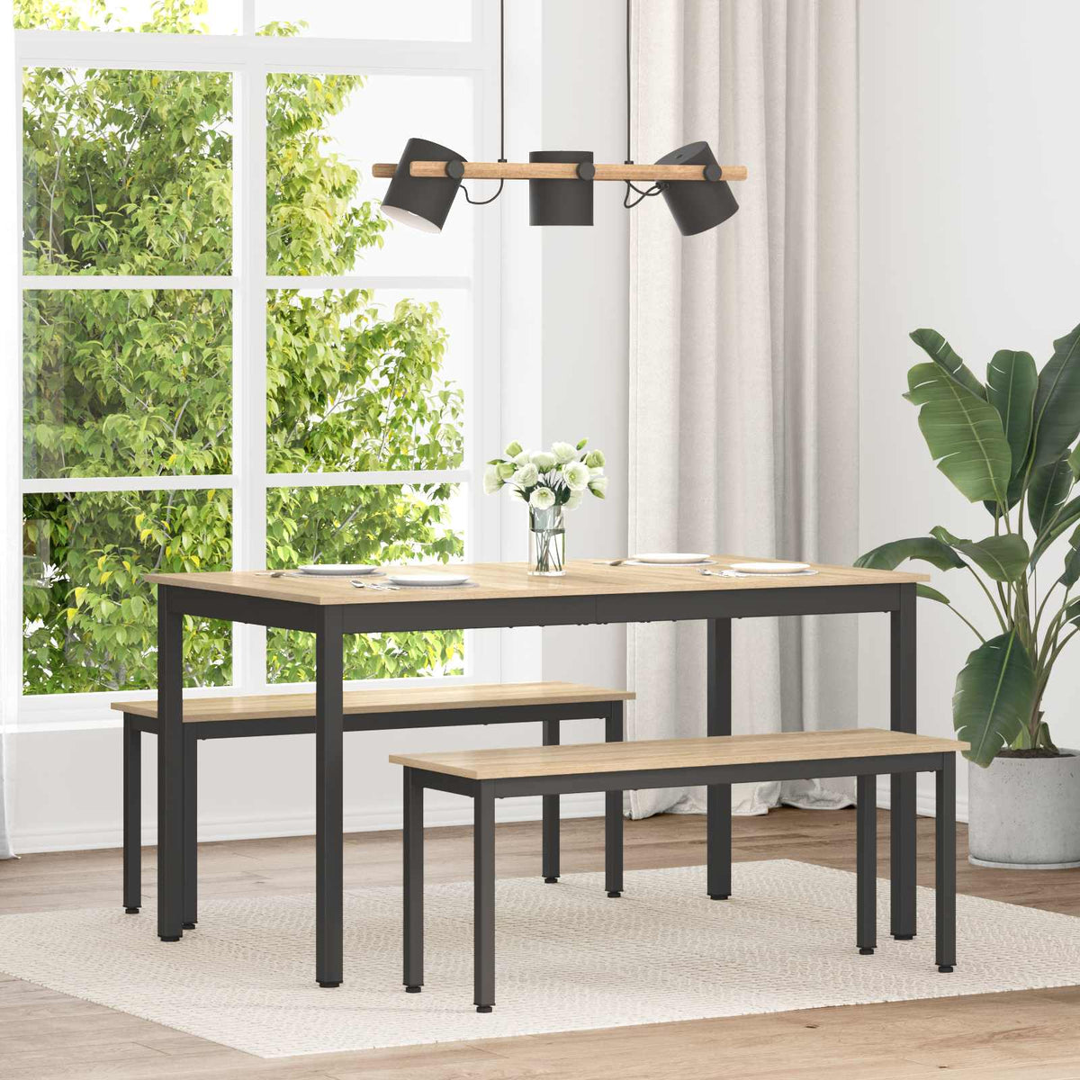 Dining Tables Engineered Wood Sonoma Oak 140 cm 80 cm