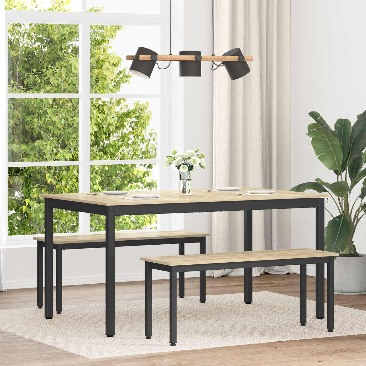 Dining Tables Engineered Wood Sonoma Oak 150 cm 90 cm