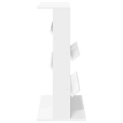 Magazine Rack Engineered Wood White 70 x 41 x 96 cm