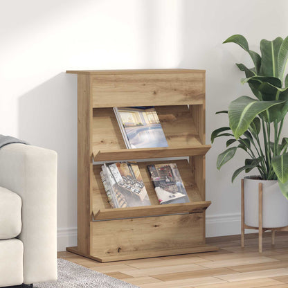 Magazine Rack Engineered Wood Artisan oak 70 x 41 x 96 cm