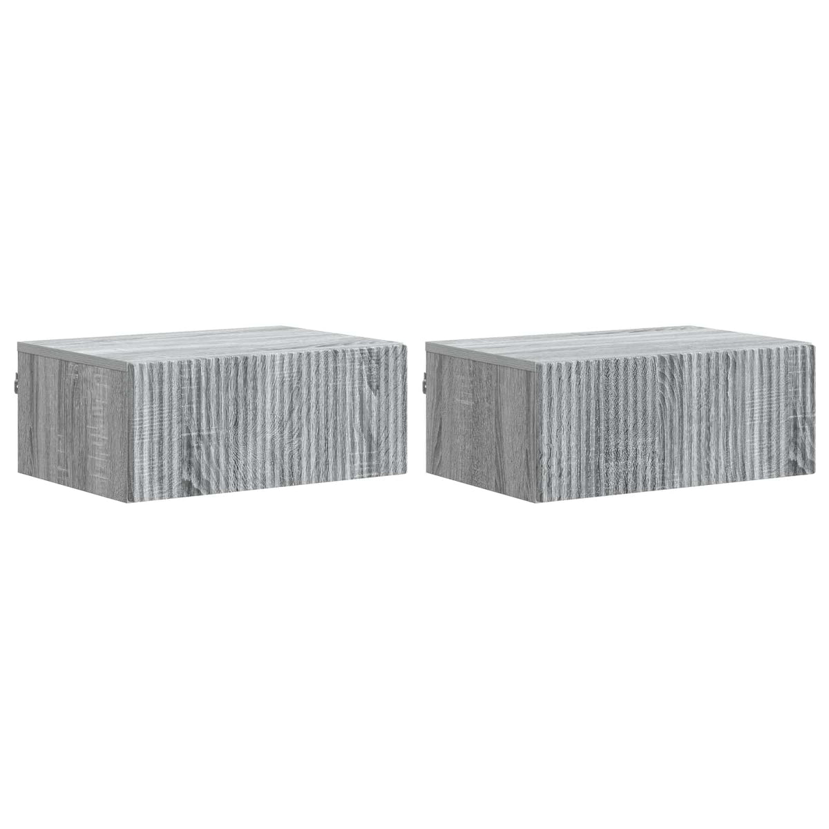 Wall-Mounted Bedside Cabinet 49 x 34.5 x 20 cm Grey sonoma