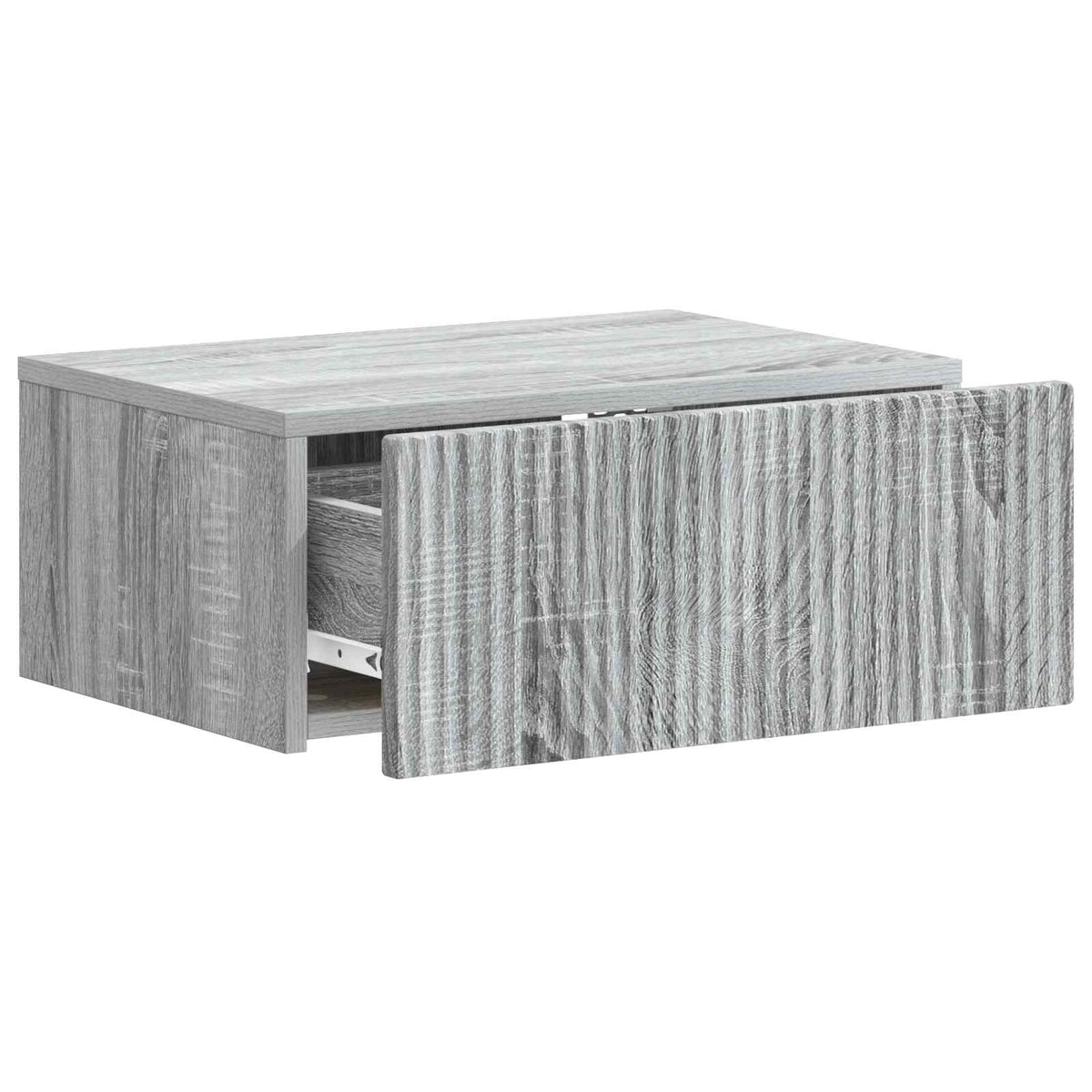 Wall-Mounted Bedside Cabinet 49 x 34.5 x 20 cm Grey sonoma