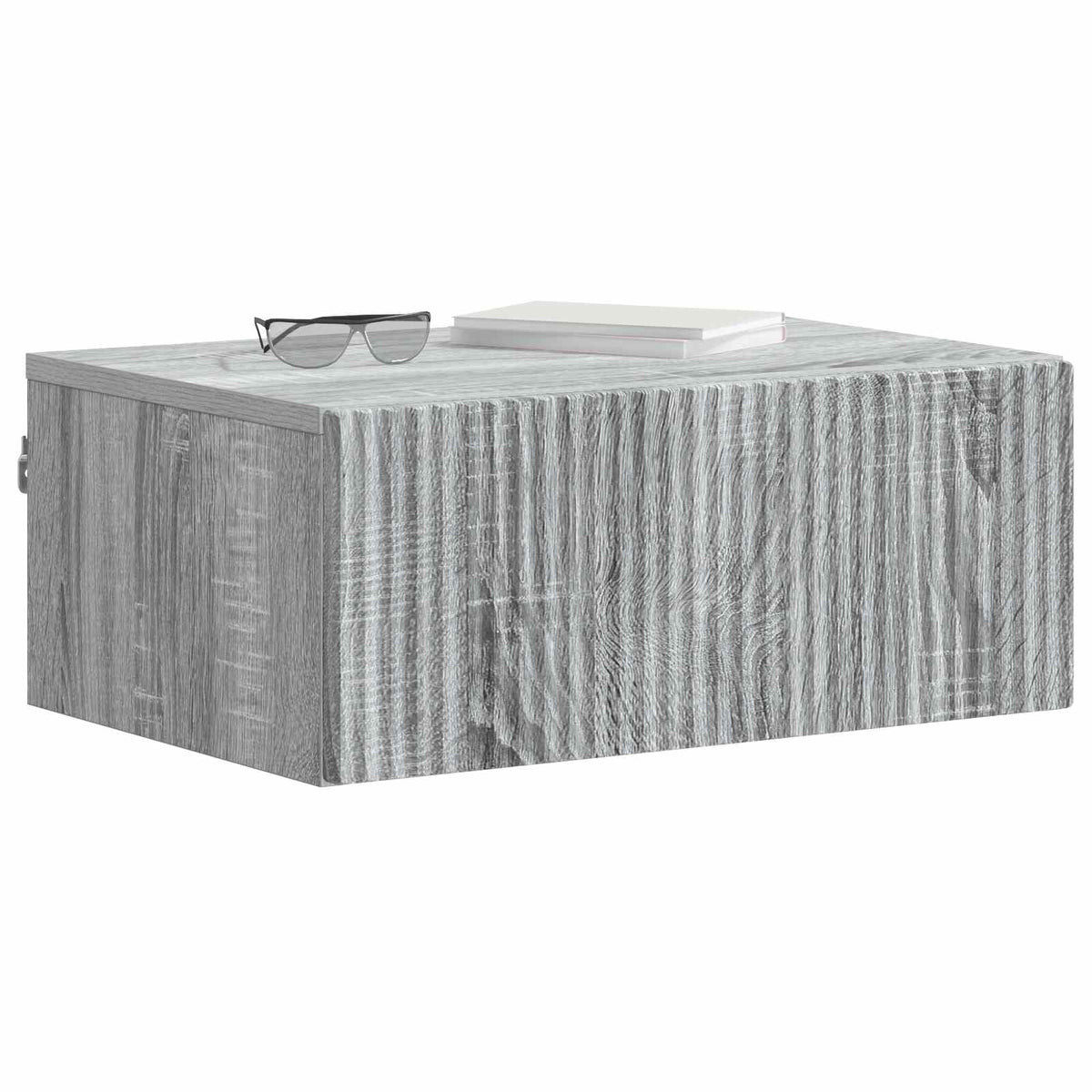 Wall-Mounted Bedside Cabinet 49 x 34.5 x 20 cm Grey sonoma