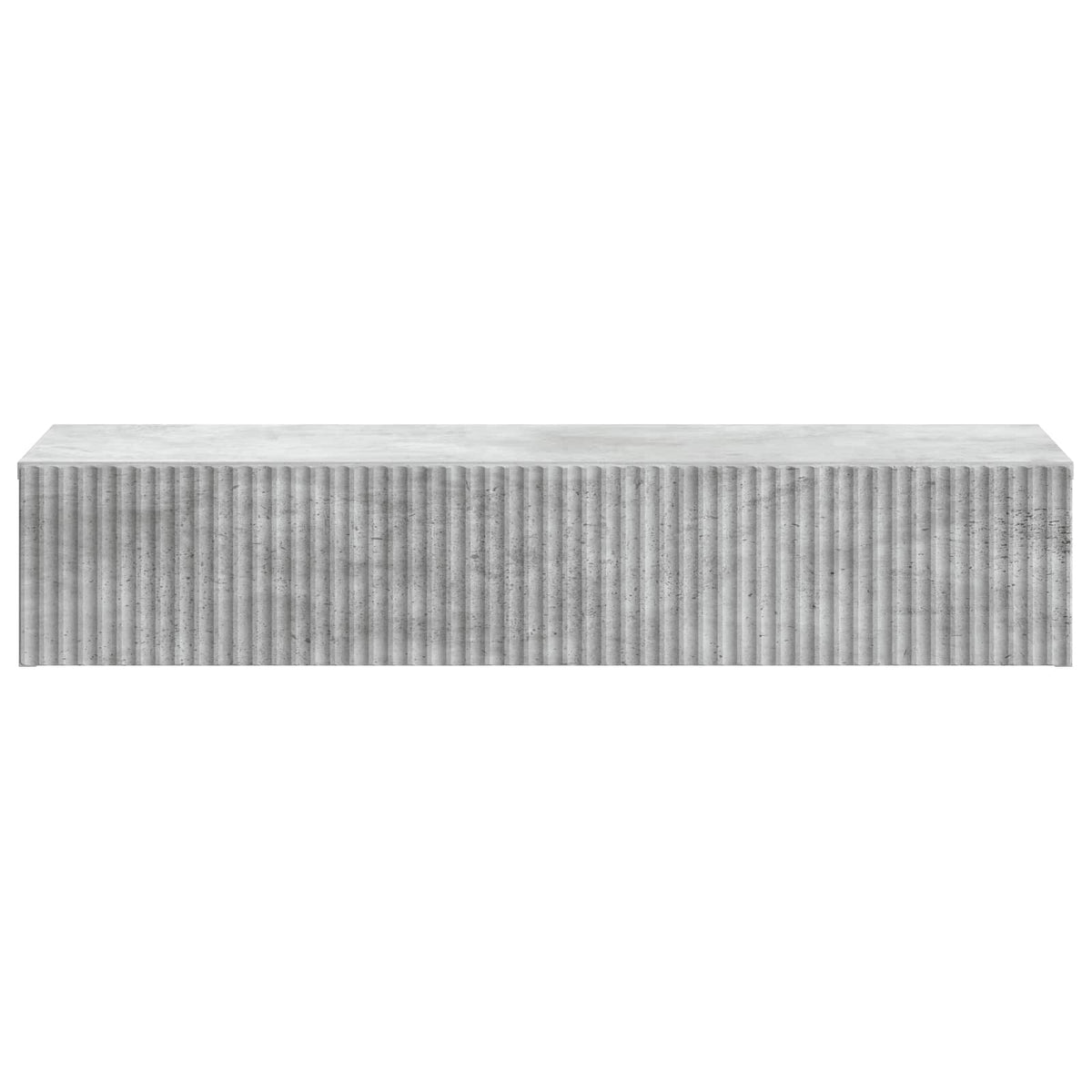 Wall-Mounted Side Table Engineered Wood Concrete grey