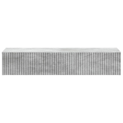 Wall-Mounted Side Table Engineered Wood Concrete grey