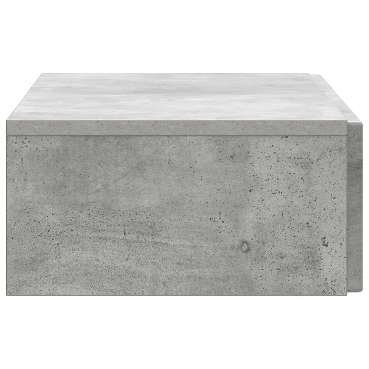 Wall-Mounted Side Table Engineered Wood Concrete grey