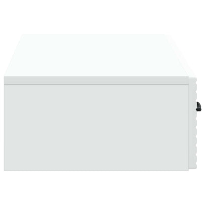 Wall-Mounted Side Table 59 x 34.5 x 17 cm Engineered Wood White