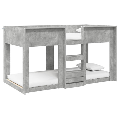 Bunk Bed for Kids Engineered Wood Concrete grey 80 cm 200 cm