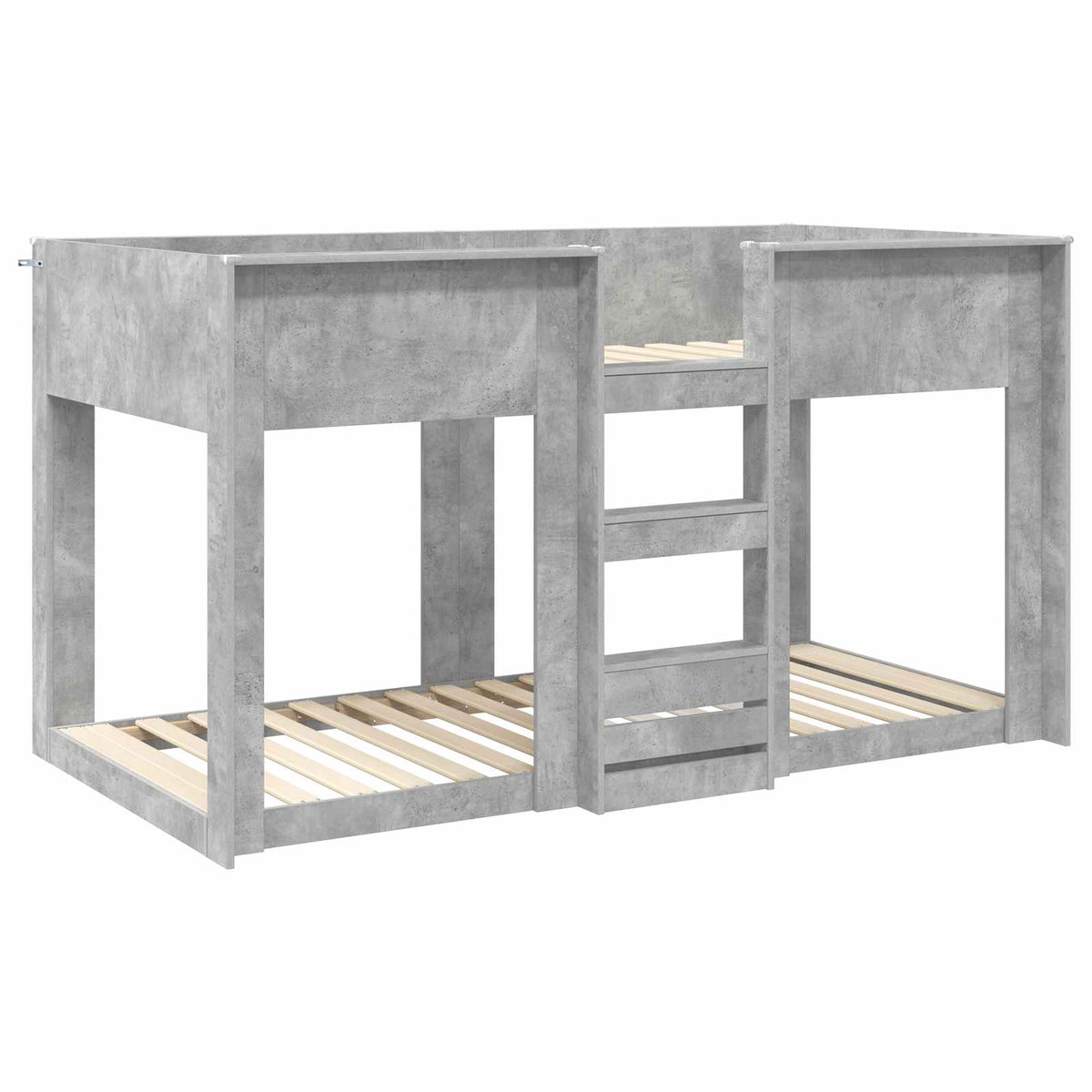 Bunk Bed for Kids Engineered Wood Concrete grey 80 cm 200 cm