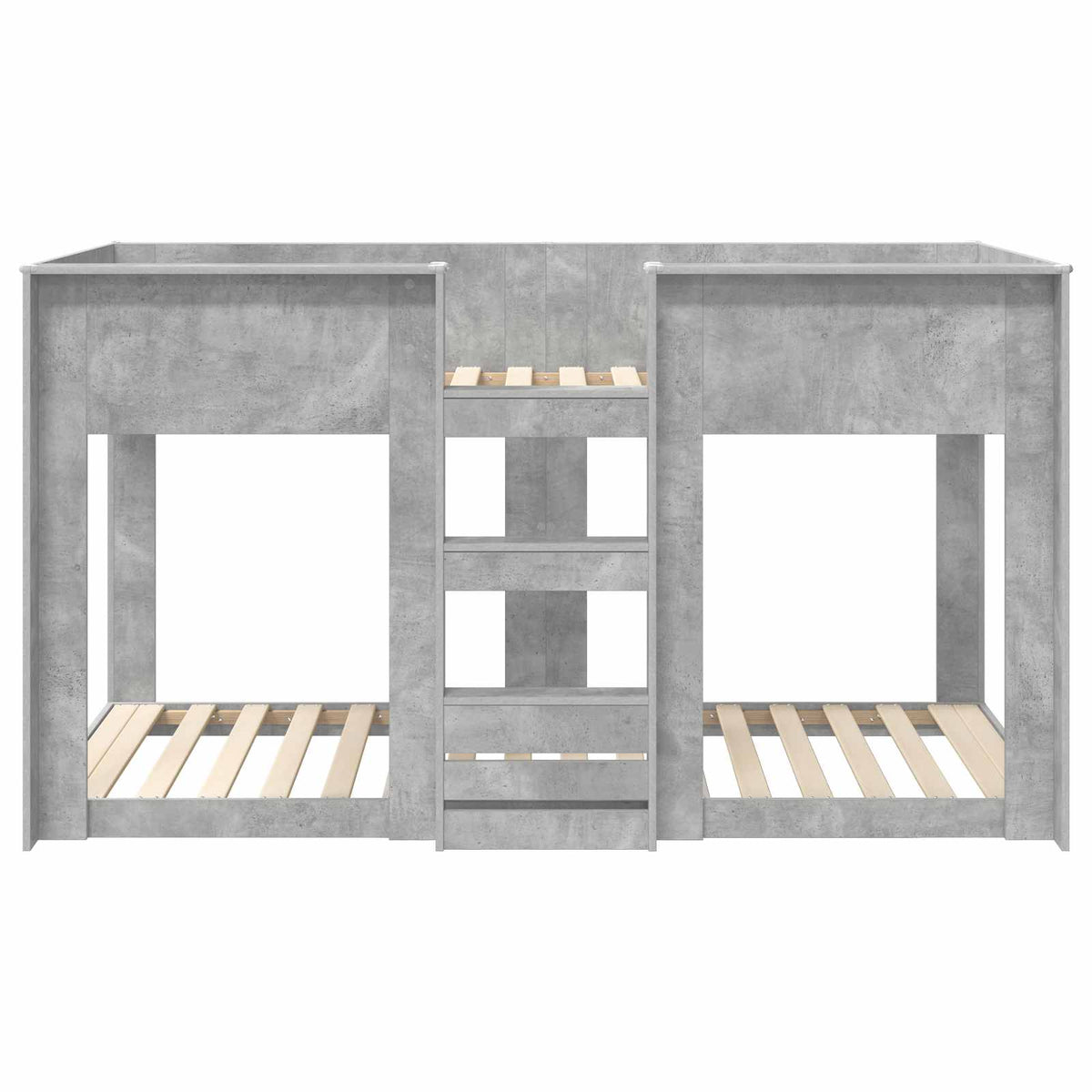Bunk Bed for Kids Engineered Wood Concrete grey 80 cm 200 cm