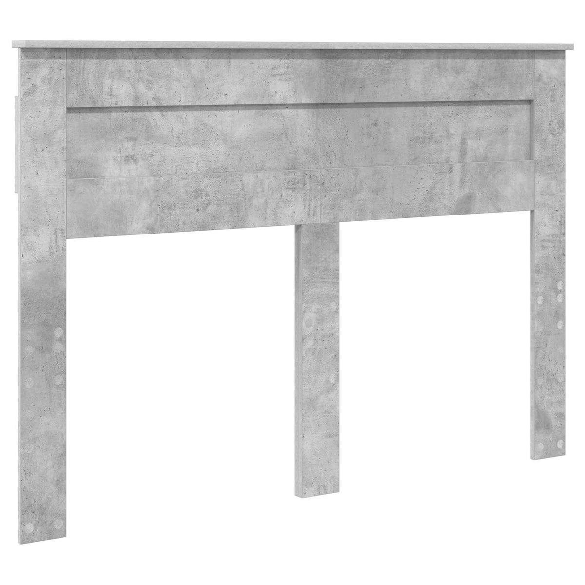 Bed Frame 140 x 190 cm Engineered Wood Concrete grey
