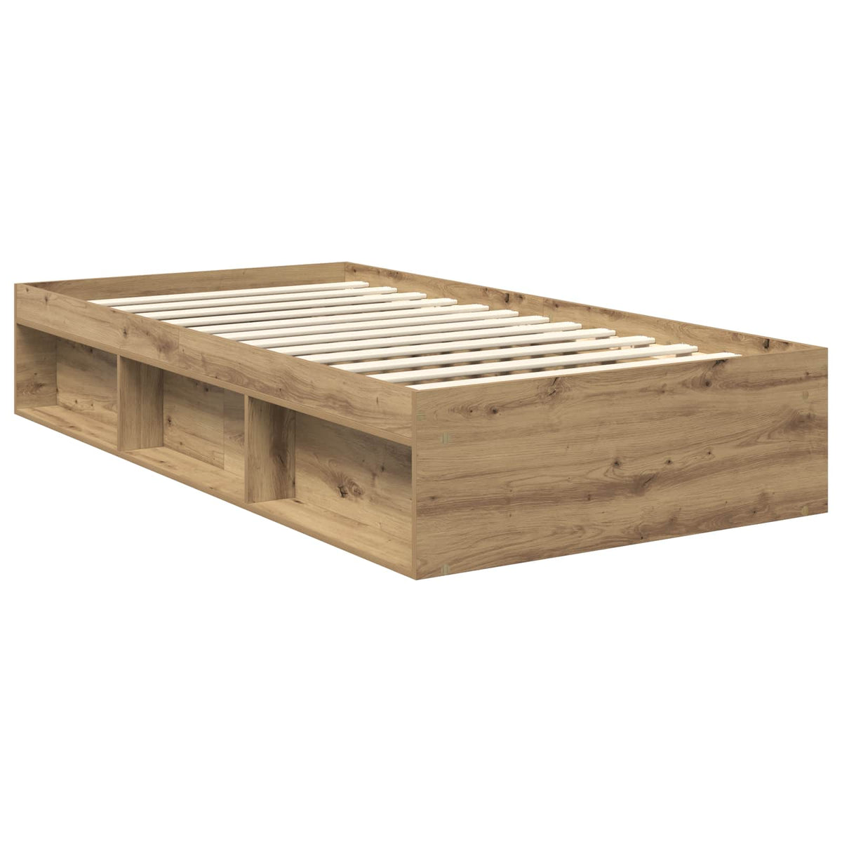 Bed Frame Artisan-Eiche Engineered Wood Length 200 cm Artisan Oak 100 cm