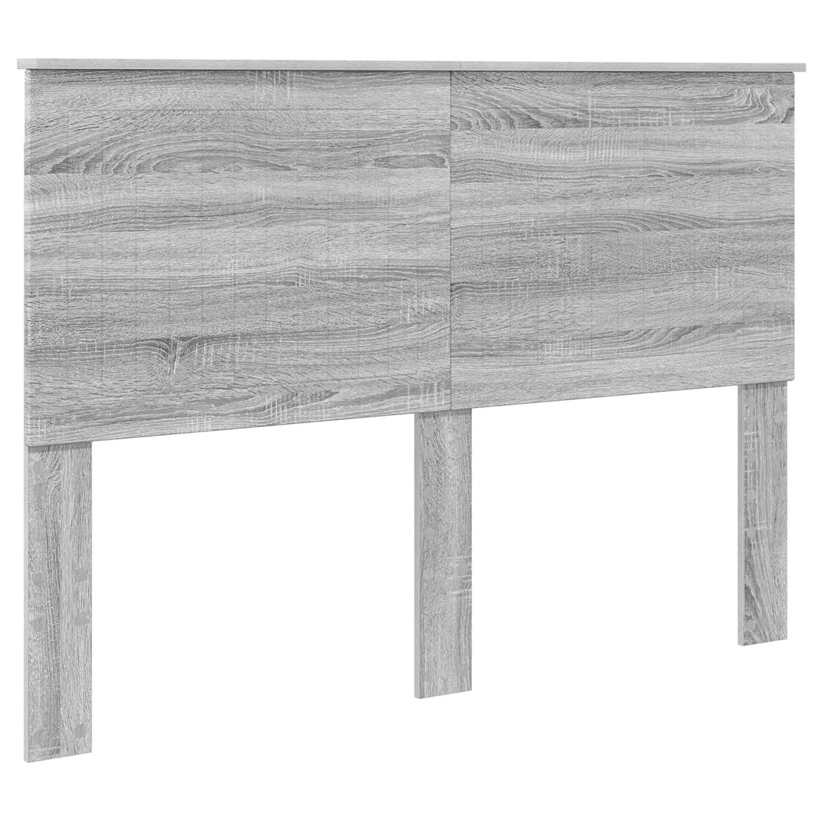 Bed Frame 140 x 190 cm Solid Pine Wood Grey sonoma