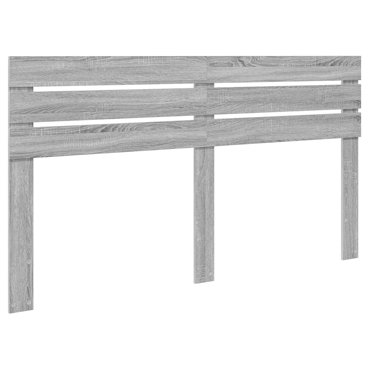 Bed Frame Solid Pine Wood Length 200 cm Grey Sonoma 180 cm