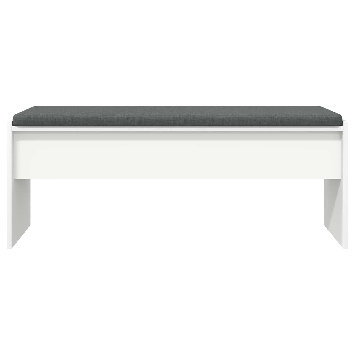 Hall Bench with Cushion 103 x 38 x 40 cm White