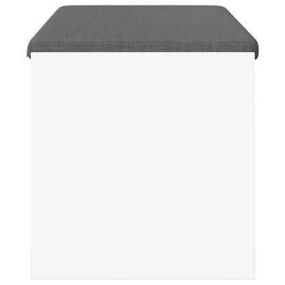 Hall Bench with Cushion 103 x 38 x 40 cm White