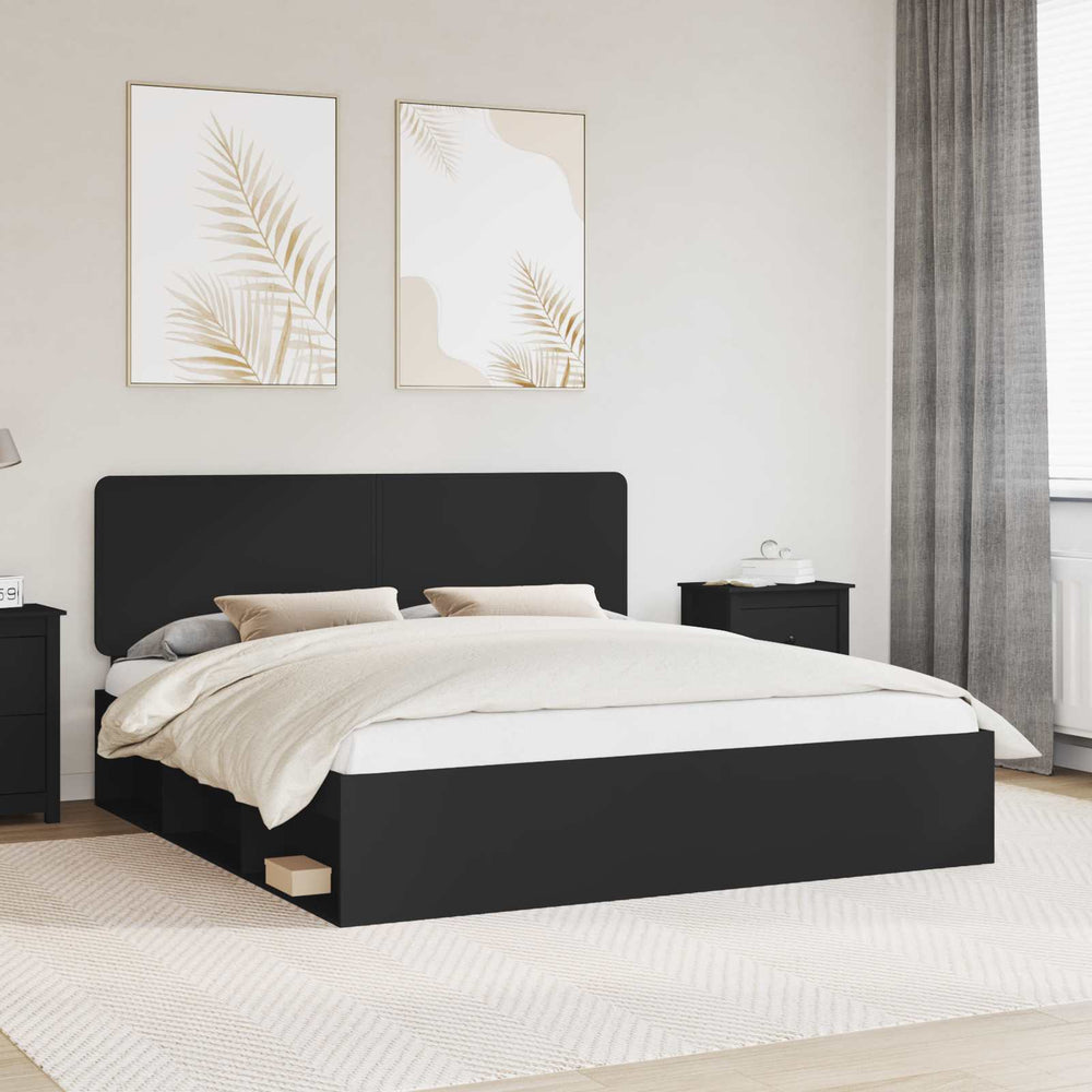 vidaXL Bed Frame 200 x 200 cm Solid Pine Wood