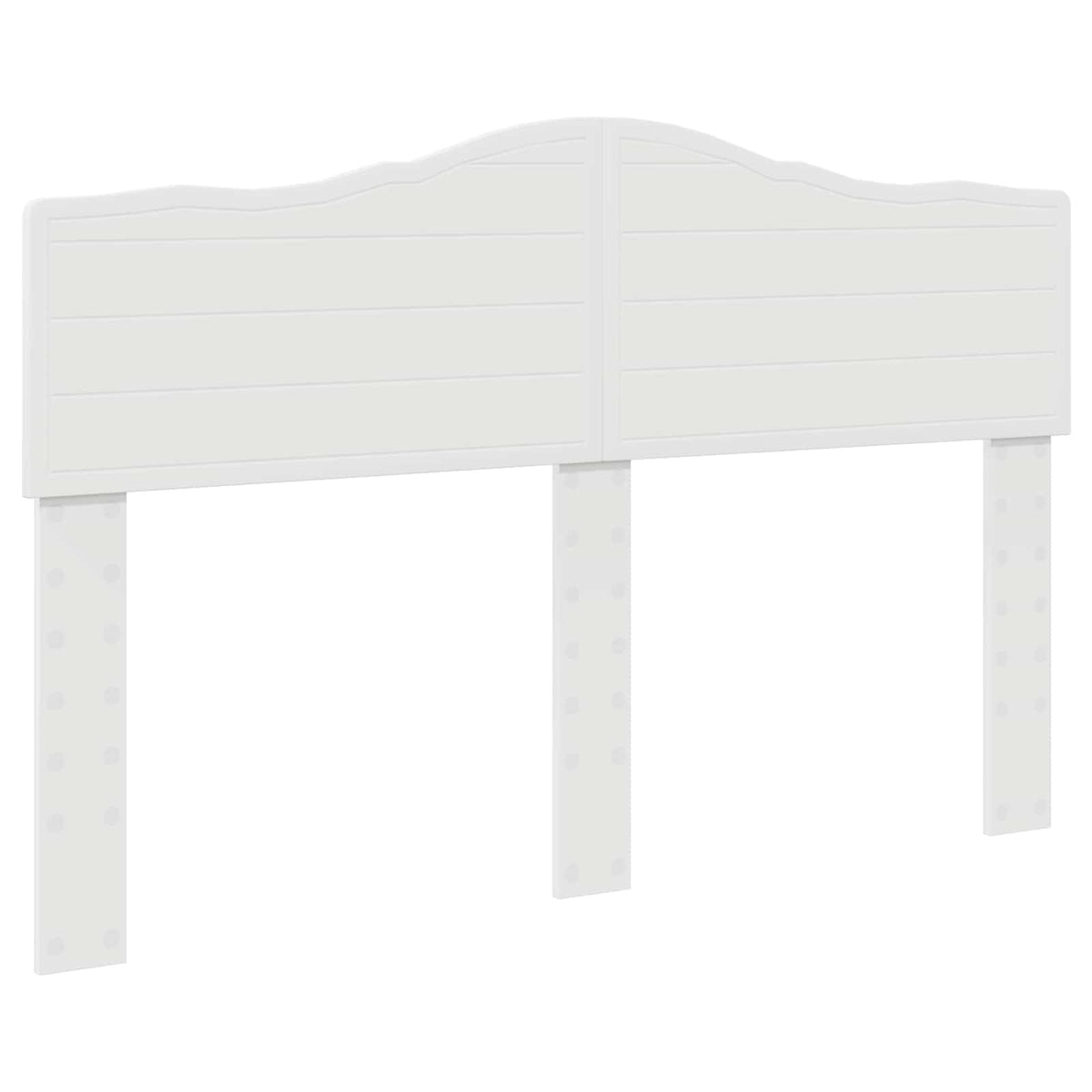 Bed Frame with Headboard 160 x 200 cm Solid Pine Wood White