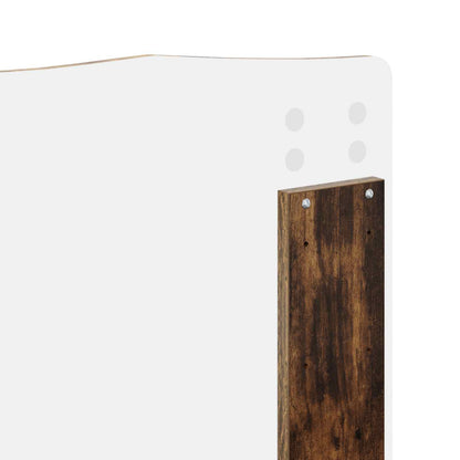 Bed Frame Engineered Wood Length 200 cm Smoked Oak 120 cm
