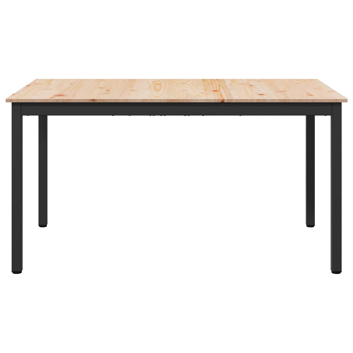 Dining Table Solid Pine Wood Natural 150 cm 90 cm