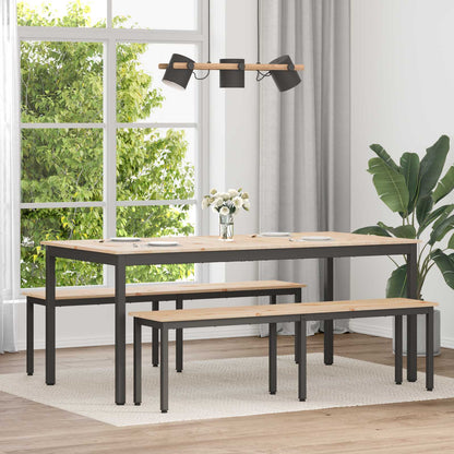 Dining Table Solid Pine Wood Natural 180 cm 90 cm