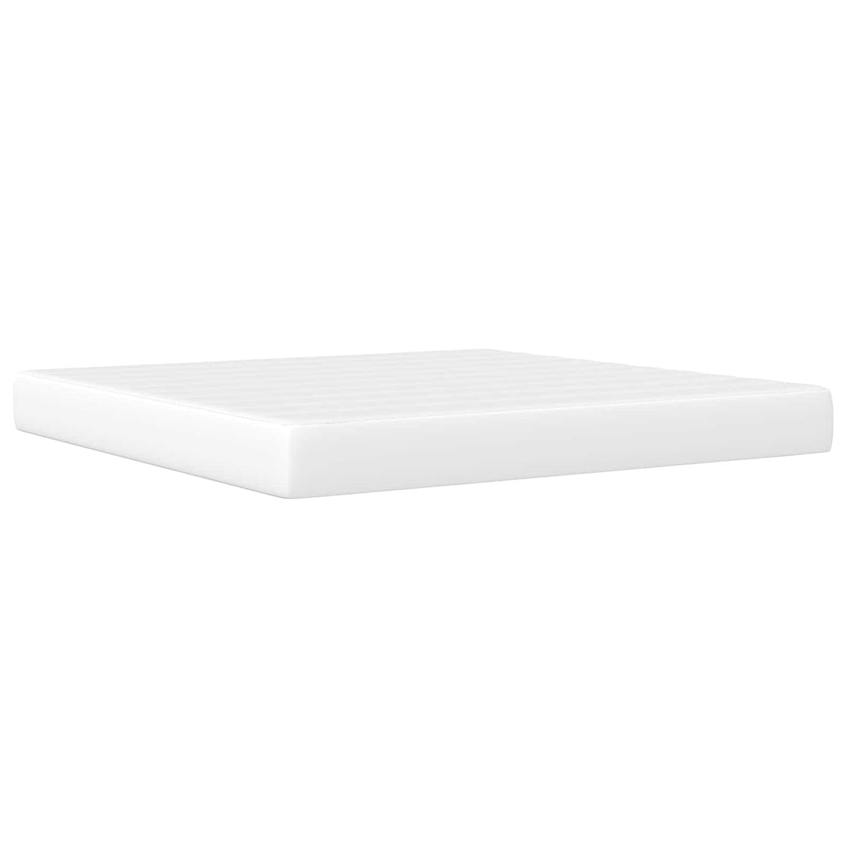 vidaXL Bed Frame with Mattress White 180 x 200 cm Faux Leather 5