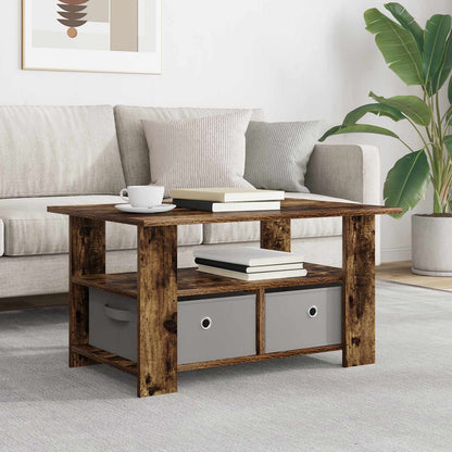 Coffee Table 77 x 55 x 42 cm Engineered Wood Smoked oak