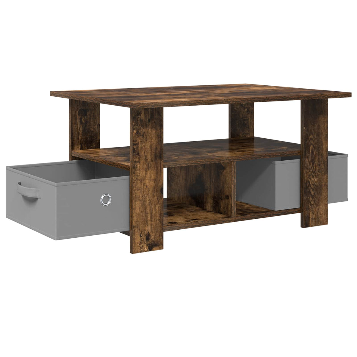 Coffee Table 77 x 55 x 42 cm Engineered Wood Smoked oak