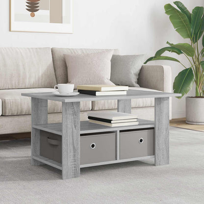 Coffee Table 77 x 55 x 42 cm Engineered Wood Grey sonoma