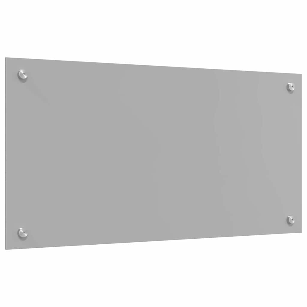 Kitchen Backsplash 70 x 40 cm Tempered Glass 2 pcs Light Grey 80 cm