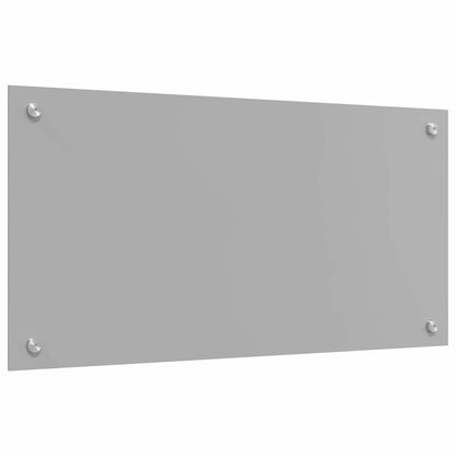 Kitchen Backsplash 70 x 40 cm Tempered Glass 2 pcs Light Grey 80 cm