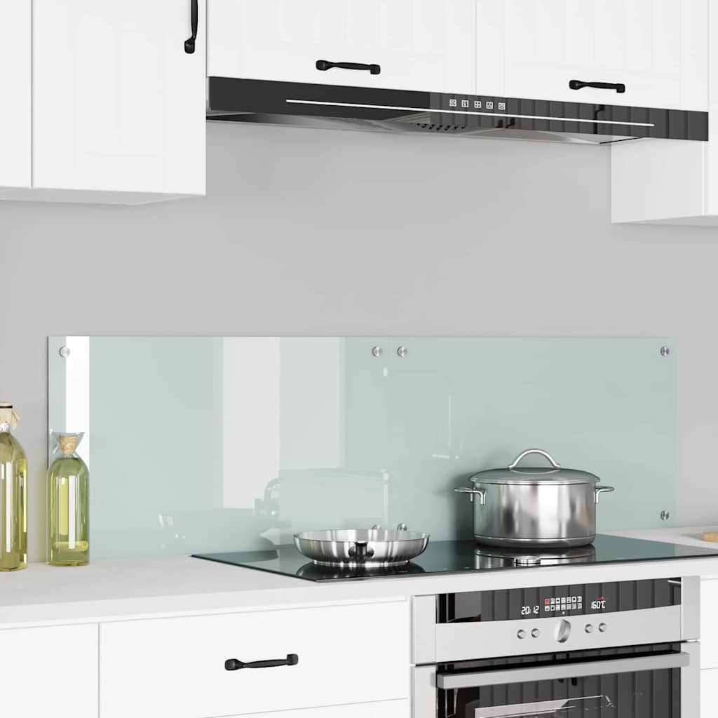 Kitchen Backsplash White 70 x 40 cm Tempered Glass 2 pcs Milk 70 cm 40 cm