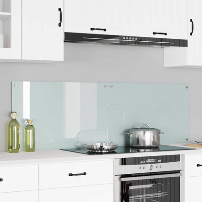Kitchen Backsplash White 70 x 40 cm Tempered Glass 2 pcs Milk 80 cm 50 cm