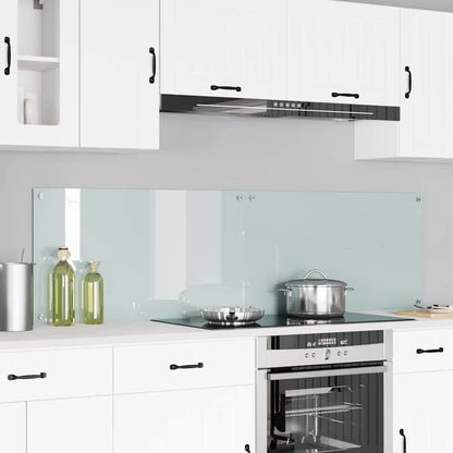 Kitchen Backsplash White 70 x 40 cm Tempered Glass 2 pcs Milk 90 cm 50 cm
