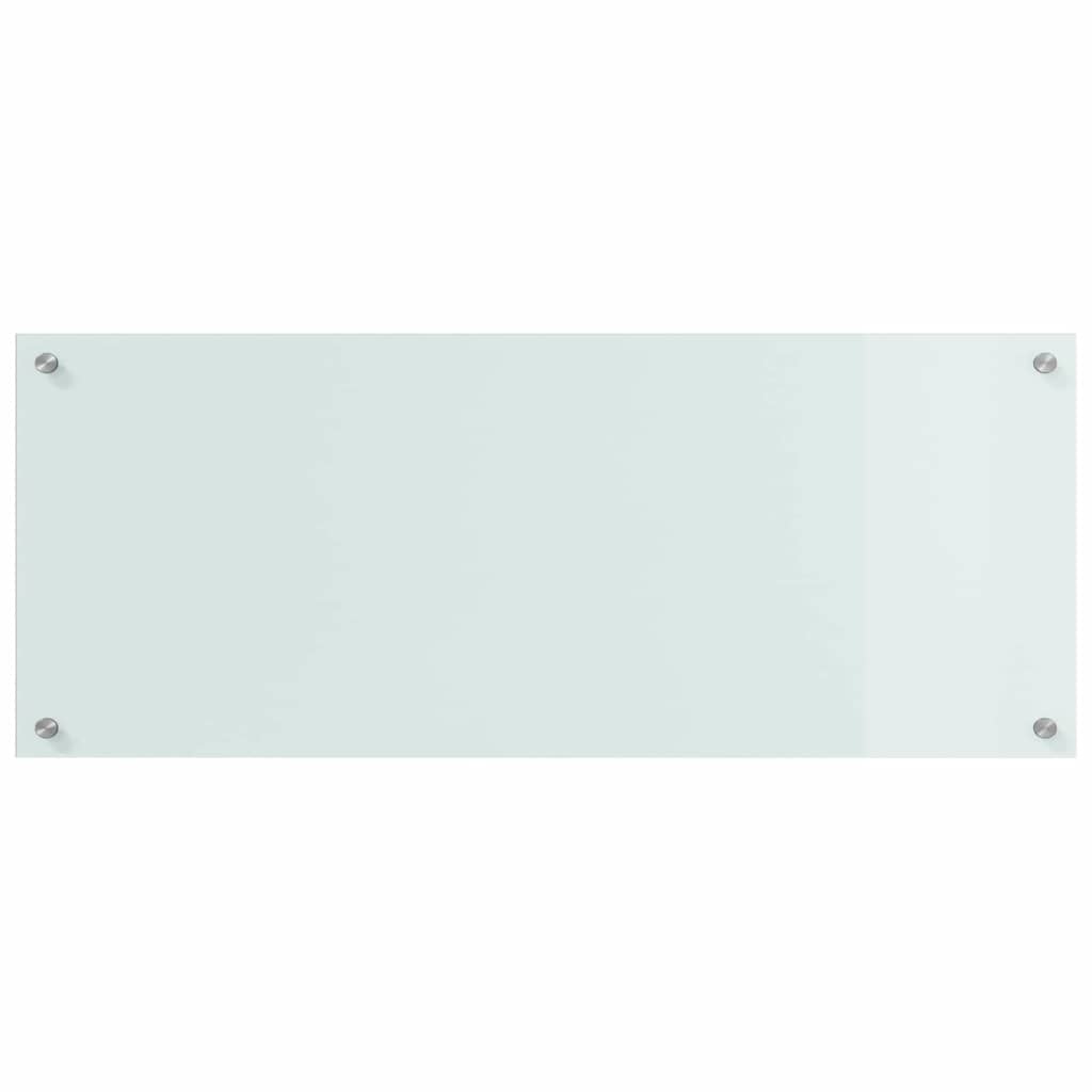 Kitchen Backsplash White 70 x 40 cm Tempered Glass 2 pcs Milk 100 cm 40 cm