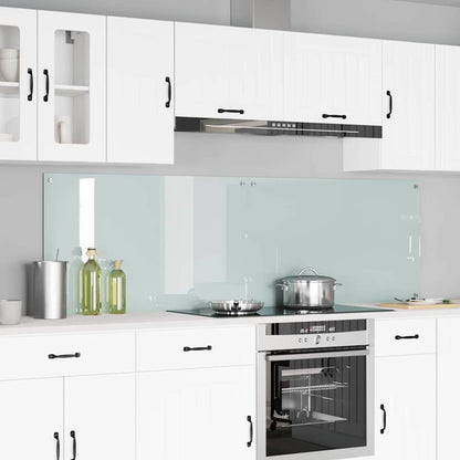 Kitchen Backsplash White 70 x 40 cm Tempered Glass 2 pcs Milk 100 cm 60 cm
