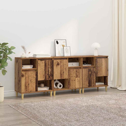 Sideboards 60x35x70 cm Engineered Wood 3 pcs Old wood