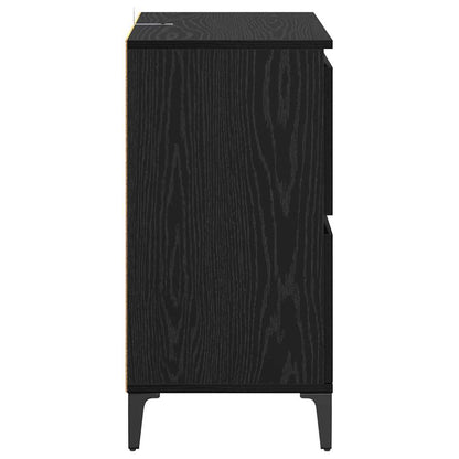 Sideboards 60x35x70 cm Engineered Wood 3 pcs Black oak