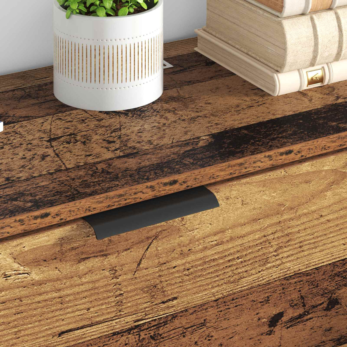 Sideboards 3 pcs Engineered Wood Old wood