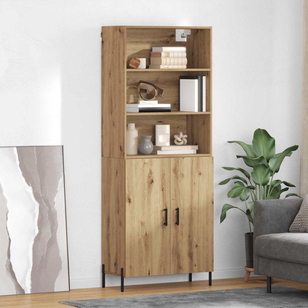 vidaXL Highboard 69.5x34x180 cm Engineered Wood 2 Doors