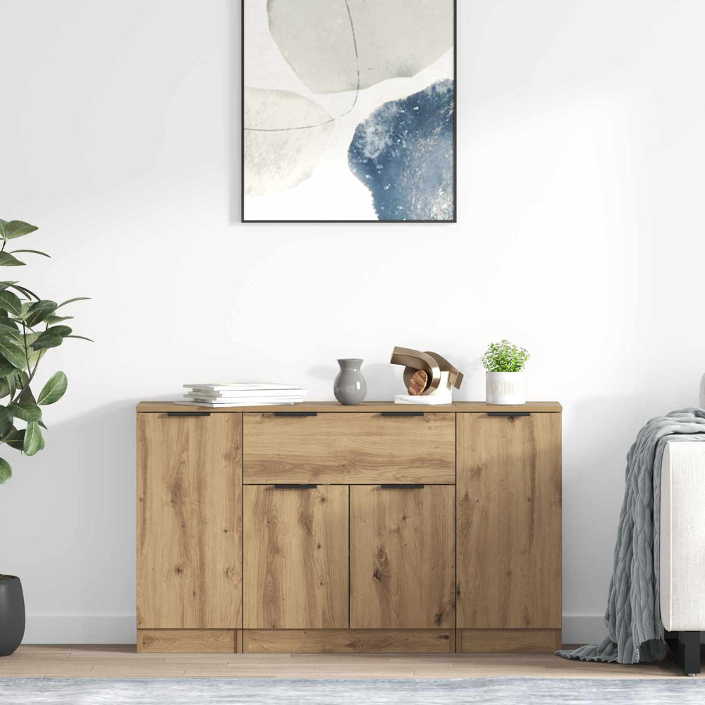 vidaXL Sideboards 3 pcs Engineered Wood