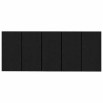 Bed Headboard with Cabinets Engineered Wood One Drawer Black oak